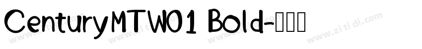 CenturyMTW01 Bold字体转换